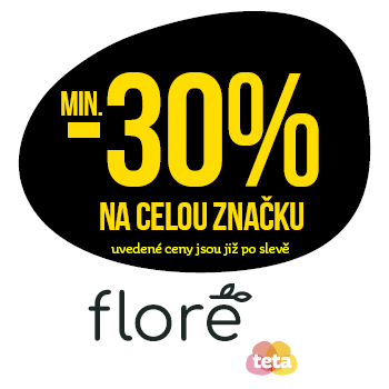 Sleva min. 30 % na celou značku Floré