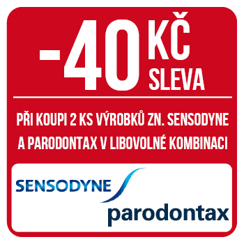 Využijte neklubové nabídky - sleva 40 Kč na značky Sensodyne a Parodontax při koupi 2 ks v libovolné kombinaci!